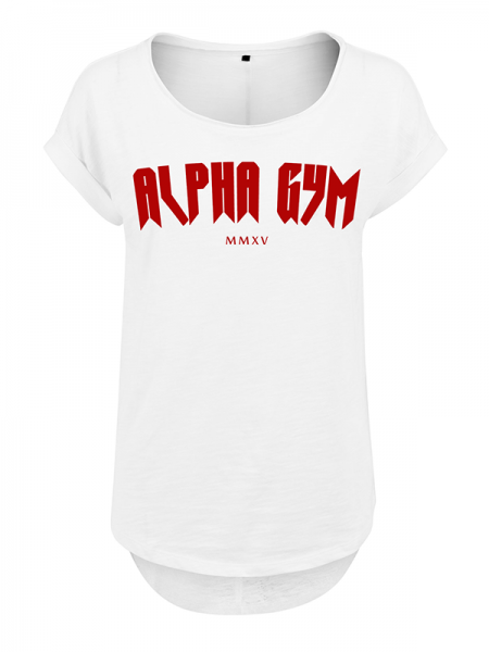 "MAGNUS" Women T-Shirt white/red