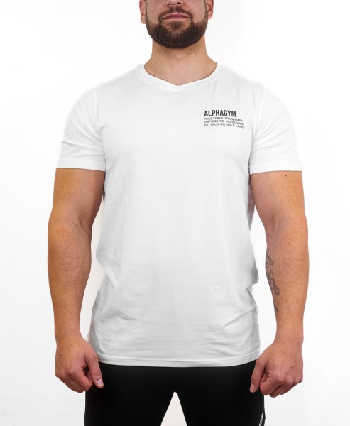 ALPHA GYM "FREEDOM" T-Shirt white/black