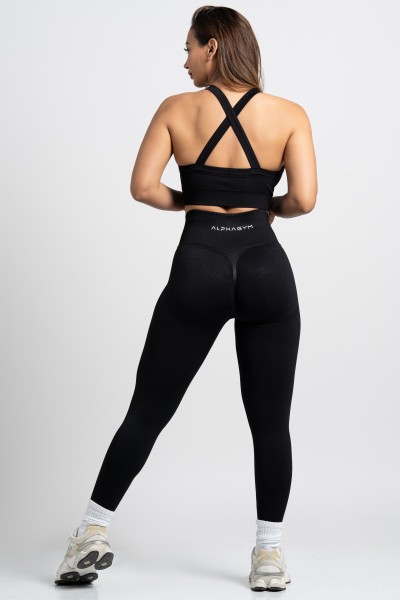 "ONAJ" Seamless Scrunch Leggings black