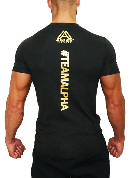 "CLASSIC" T-Shirt black/gold - #TEAMALPHA Edition