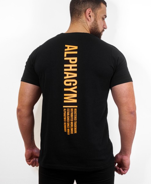 ALPHA GYM "FREEDOM" T-Shirt black/orange