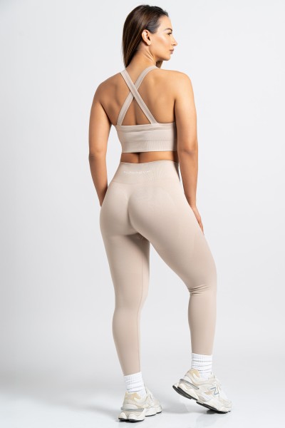 "ONAJ" Seamless Scrunch Leggings mocca